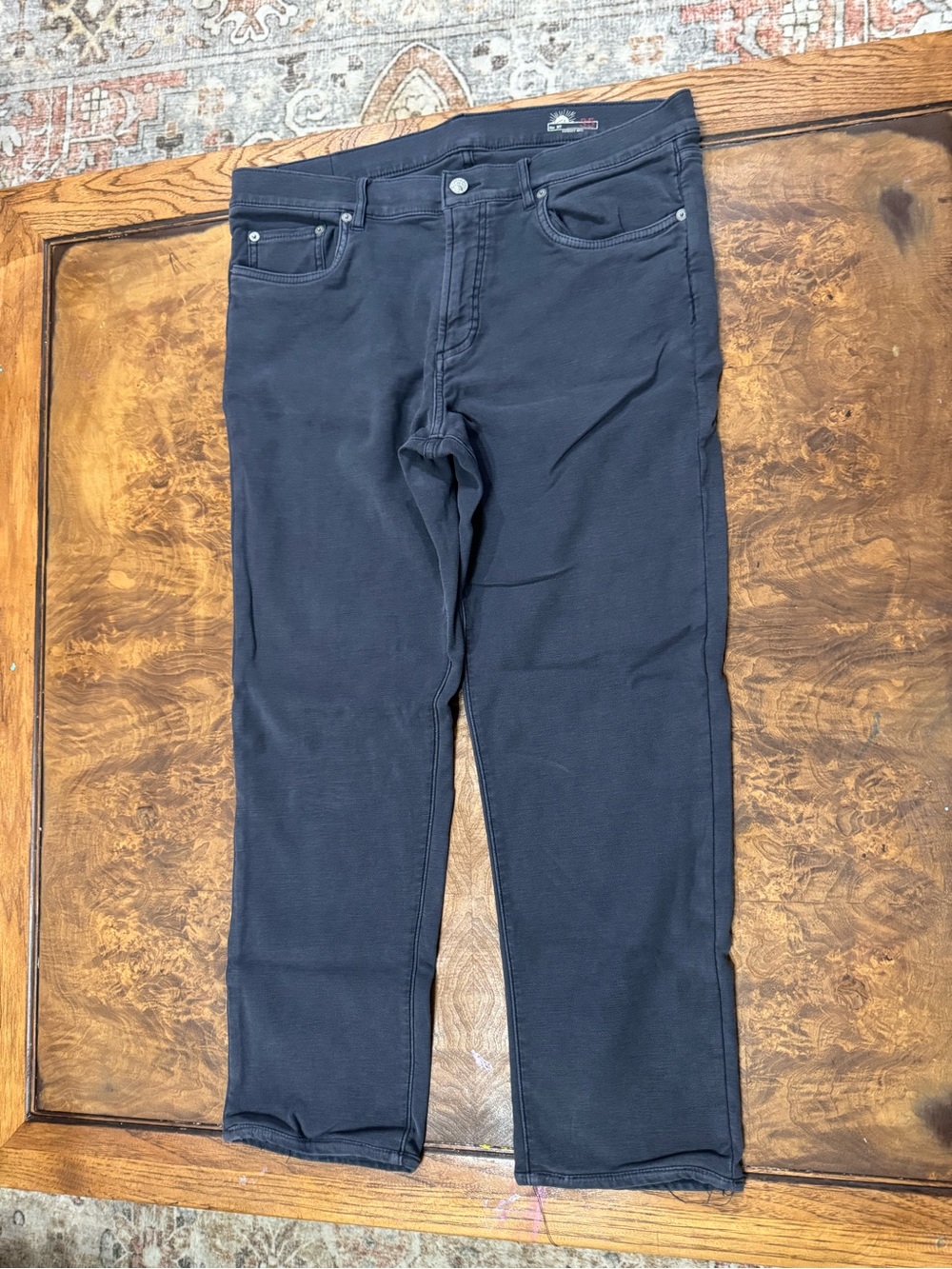 Faherty Brand Navy Blue Chino Pants Men’s Size 35 Faherty MFG Relaxed Fit